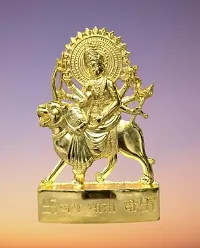 AS VENTURES  Maa Durga Idol Golden| Multicolored | Ideal for Home/Office Temple puja | Home Decor | Navratri puja | Festival pujan | Gift Item-thumb1