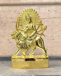 AS VENTURES  Maa Durga Idol Golden| Multicolored | Ideal for Home/Office Temple puja | Home Decor | Navratri puja | Festival pujan | Gift Item-thumb2