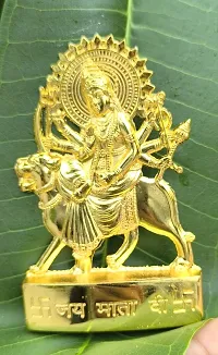 AS VENTURES  Handmade  GOLDEN God Durga MATA Murti/Statue MATA Vaishno Devi Idol for Home-Office Decor Navratri Puja,Diwali,Gift, Car Dashboard.-thumb1