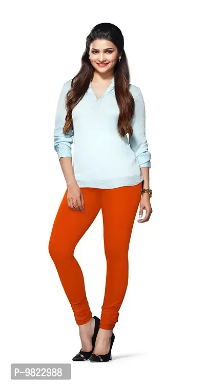 LUX LYRA Women's Cotton Indian Churidar Leggings (Free Size) - Pack of 5-thumb5