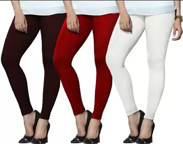 Lyra Ethnic Wear Legging (Red, White, Maroon, Solid)-LYRA_AL_01_02_09_FS_3PC