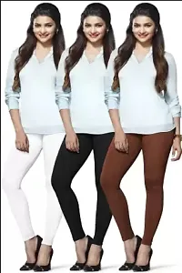 Lyra Ethnic Wear Legging (White, Brown, Black, Solid)-LYRA_AL_10_11_26_FS_3PC-thumb1