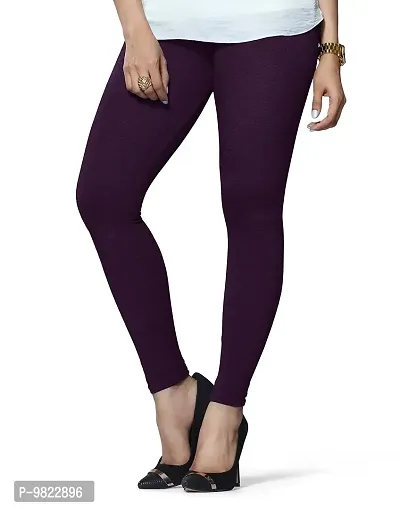Buy Lux Lyra Women's Slim Fit Cotton Leggings (LYRA_AL_FS_1PC_M Purple_Free  Size) Online In India At Discounted Prices