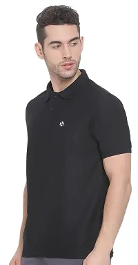 Lux Nitro Men's Black Cotton Polo T-Shirt (Size:X-Large)-thumb2