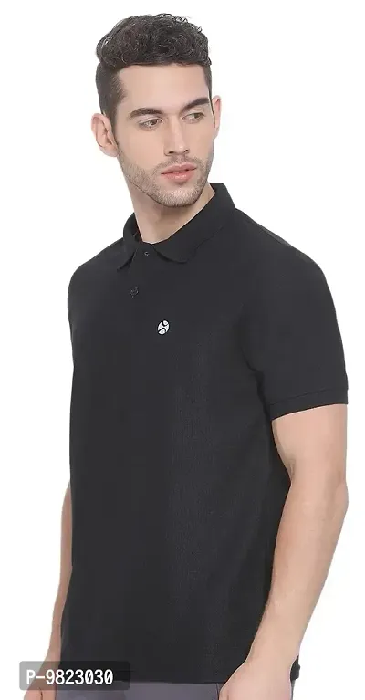 Lux Nitro Men's Black Cotton Polo T-Shirt (Size:X-Large)-thumb3