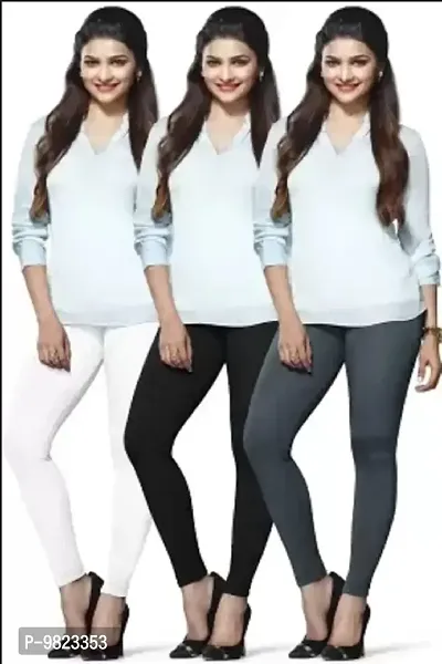 Lyra Ethnic Wear Legging (White, Blue, Black, Solid)-LYRA_AL_10_11_64_FS_3PC-thumb2