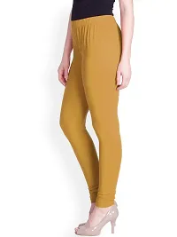 LYRA Women WHEAT Cotton Churidar Leggings-thumb1