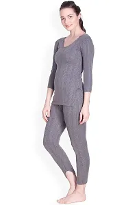 Lux Inferno Women's Plain/Solid Thermal Set (INF_LAD_CH_Long_3Q_RN_TRO_Set_95_Grey_XL)-thumb1