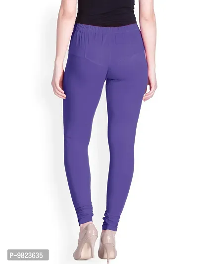 LYRA Women ORCHID Cotton Churidar Leggings-thumb3