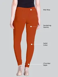 Lux Lyra Rust Free Size Churidar Leggings-thumb1