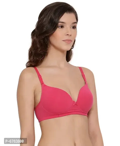 LUX LYRA Trendy Fancy Cotton Solid Padded Bras For Women-thumb3