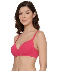 LUX LYRA Trendy Fancy Cotton Solid Padded Bras For Women-thumb1
