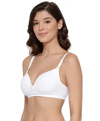 LUX LYRA Trendy Fancy Cotton Solid Padded Bras For Women-thumb1