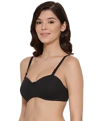 LUX LYRA Trendy Fancy Cotton Solid Padded Bras For Women-thumb1