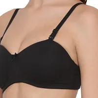 LUX LYRA Trendy Fancy Cotton Solid Padded Bras For Women-thumb4