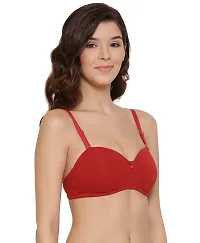 LUX LYRA Trendy Fancy Cotton Solid Padded Bras For Women-thumb2