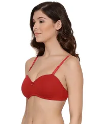 LUX LYRA Trendy Fancy Cotton Solid Padded Bras For Women-thumb1