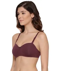 LUX LYRA Trendy Fancy Cotton Solid Padded Bras For Women-thumb1