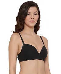 LUX LYRA Trendy Fancy Cotton Solid Padded Bras For Women-thumb2