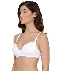 LUX LYRA Trendy Fancy Cotton Solid Padded Bras For Women-thumb1