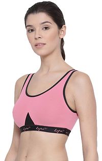 LUX LYRA Trendy Fancy Cotton Solid Sports Bras For Women-thumb1