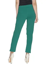 Women Cotton Solid Regular Fit Trouser-thumb1