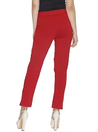 Women Cotton Solid Regular Fit Trouser-thumb1