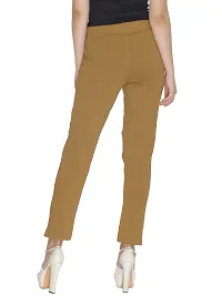 Women Cotton Solid Regular Fit Trouser-thumb4