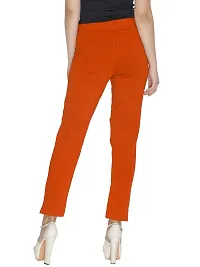 Women Cotton Solid Regular Fit Trouser-thumb3