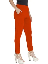 Women Cotton Solid Regular Fit Trouser-thumb2