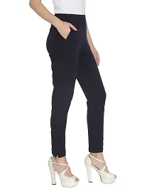 Lux Lyra Styish Cotton Solid Ethnic Pants For Women-thumb1