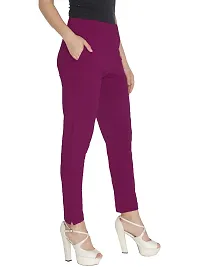 Lux Lyra Styish Cotton Solid Ethnic Pants For Women-thumb1