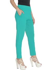 Lux Lyra Styish Cotton Solid Ethnic Pants For Women-thumb1