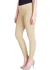 Lux Lyra Styish Cotton Solid Skinny Fit Leggings For Women-thumb2