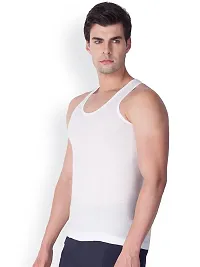 Stylish Fancy White Pure Cotton RN Innerwear Vests Combo For Men Pack Of 3-thumb4