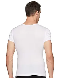 Stylish Fancy White Pure Cotton RNS Innerwear Vests Combo For Men Pack Of 5-thumb2