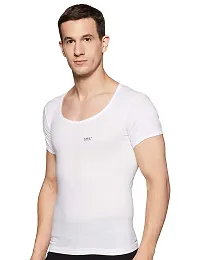 Stylish Fancy White Pure Cotton RNS Innerwear Vests Combo For Men Pack Of 5-thumb3