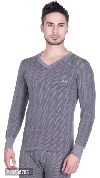Stylish Fancy Wool Blend Thermal Top For Men-thumb0