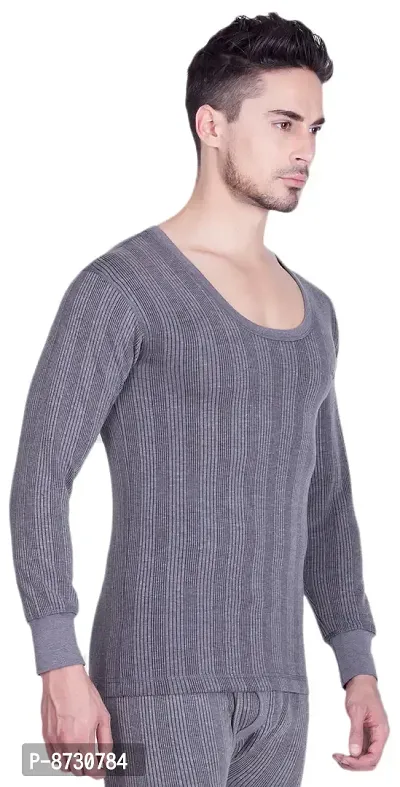 Stylish Fancy Wool Blend Thermal Top For Men-thumb3