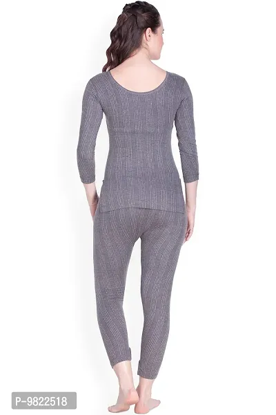 Lux Inferno Women's Plain/Solid Thermal Set (INF_LAD_CH_Long_3Q_RN_TRO_Set_95_Grey_XL)-thumb3
