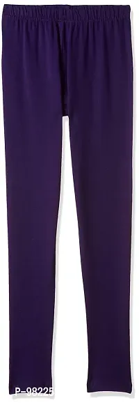 LYRA Girls' Slim Fit Leggings (Pack of 2) (LYRA_KL_2PC_Red & Plum_5-6Y)-thumb2