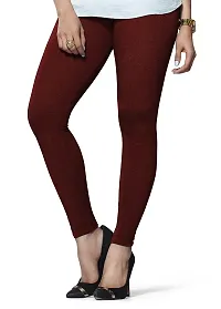 Lux Lyra Women's Slim Fit Leggings (LYRA_AL_13_FS_1PC_Maroon_Free Size)-thumb1