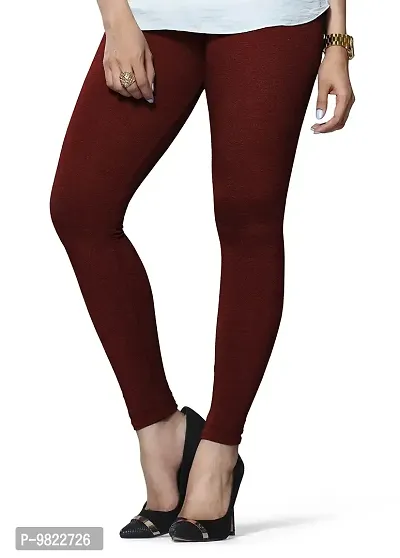 Lux Lyra Women's Slim Fit Leggings (LYRA_AL_13_FS_1PC_Maroon_Free Size)-thumb2