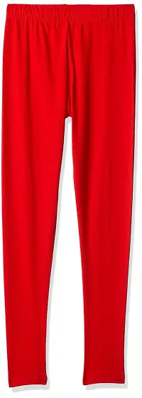 LYRA Girls' Slim Fit Leggings (Pack of 2) (LYRA_KL_2PC_Red & Lemon_5-6Y)-thumb1