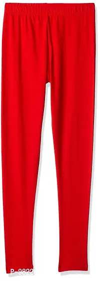 LYRA Girls' Slim Fit Leggings (Pack of 2) (LYRA_KL_2PC_Red & Lemon_5-6Y)-thumb2