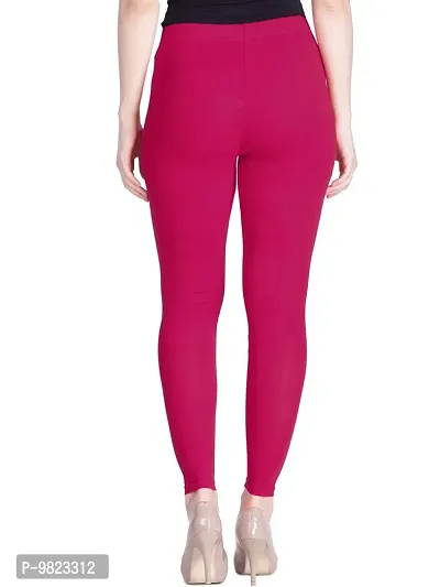 Lux Lyra Rose Wood Free Size Ankle Leggings-thumb3