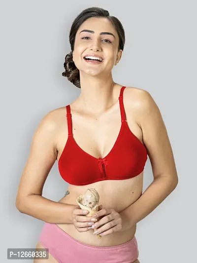 Buy Lyra Stylish Red Cotton Solid Bras For Women Online In India At  Discounted Prices