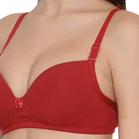 Lyra Women's Cotton Pack of 1 Underwired Bra 523_1PC_Poppyred_38B-thumb4