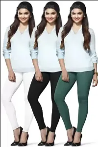 Lyra Ethnic Wear Legging (White, Green, Black, Solid)-LYRA_AL_10_11_69_FS_3PC-thumb1