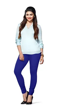 LUX LYRA Indian Churidar Leggings, Pack of 5, Royal Blue,Parry Red,Off White,White,Black-thumb1